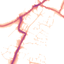 Daytime road noise heatmap for EX13 5LB