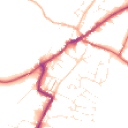 Daytime road noise heatmap for EX13 5NF