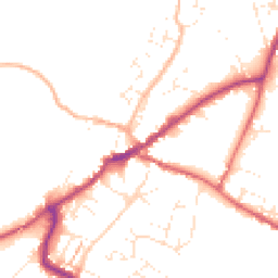 Daytime road noise heatmap for EX13 5NH