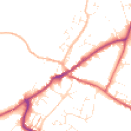 Daytime road noise heatmap for EX13 5NN