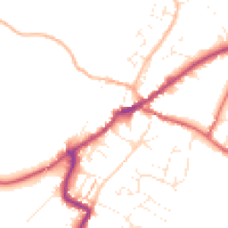 Daytime road noise heatmap for EX13 5NU