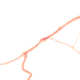 Night-time road noise heatmap for EX13 5NU