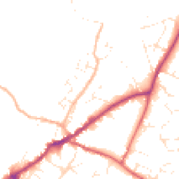 Daytime road noise heatmap for EX13 5QF