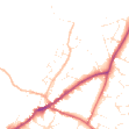 Daytime road noise heatmap for EX13 5QQ