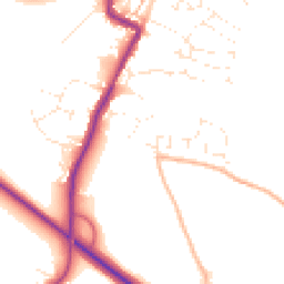 Daytime road noise heatmap for EX13 5RF