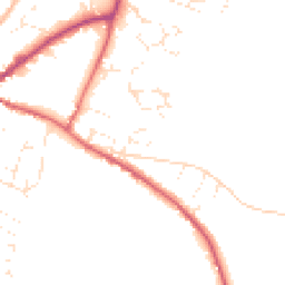 Daytime road noise heatmap for EX13 5TH