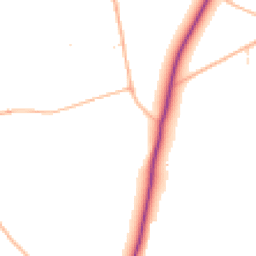 Daytime road noise heatmap for EX13 7LR