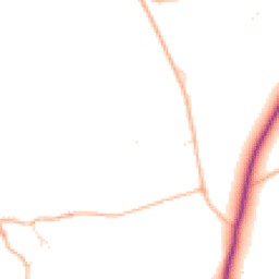 Daytime road noise heatmap for EX13 7LS