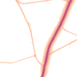 Daytime road noise heatmap for EX13 7LT