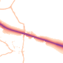 Daytime road noise heatmap for EX13 7RA
