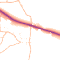 Daytime road noise heatmap for EX13 7RF