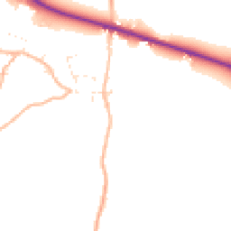 Daytime road noise heatmap for EX13 7RG