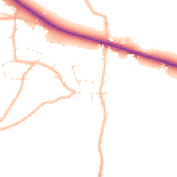 Daytime road noise heatmap for EX13 7RJ