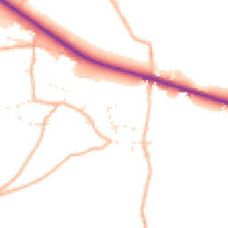 Daytime road noise heatmap for EX13 7RL