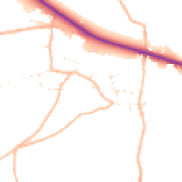 Daytime road noise heatmap for EX13 7RN