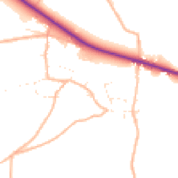 Daytime road noise heatmap for EX13 7RP