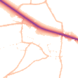 Daytime road noise heatmap for EX13 7RS