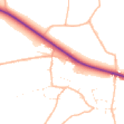Daytime road noise heatmap for EX13 7RX