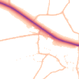 Daytime road noise heatmap for EX13 7SE