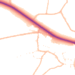 Daytime road noise heatmap for EX13 7SG