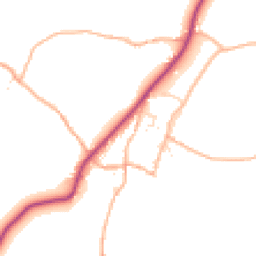 Daytime road noise heatmap for EX13 8AH