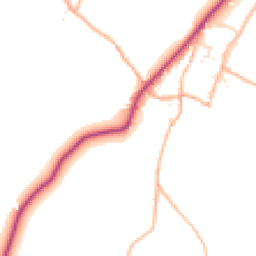Daytime road noise heatmap for EX13 8AJ