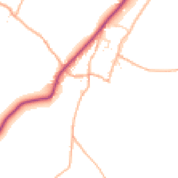 Daytime road noise heatmap for EX13 8AR