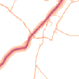 Daytime road noise heatmap for EX13 8AT
