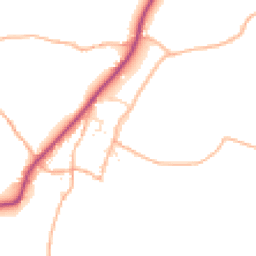 Daytime road noise heatmap for EX13 8BG