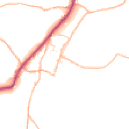 Daytime road noise heatmap for EX13 8DD