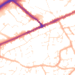 Daytime road noise heatmap for EX14 1AF
