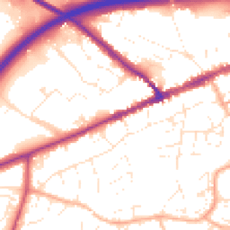 Daytime road noise heatmap for EX14 1AH