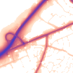 Daytime road noise heatmap for EX14 1AT