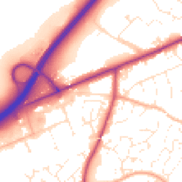 Daytime road noise heatmap for EX14 1BD