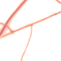 Night-time road noise heatmap for EX14 1BE