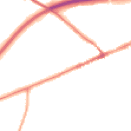 Night-time road noise heatmap for EX14 1BP