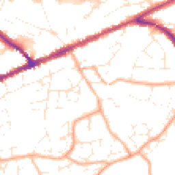 Daytime road noise heatmap for EX14 1BX