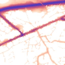 Daytime road noise heatmap for EX14 1JW