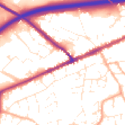 Daytime road noise heatmap for EX14 1LG