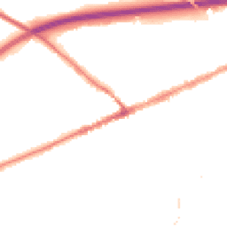 Night-time road noise heatmap for EX14 1LQ
