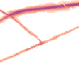 Night-time road noise heatmap for EX14 1LT