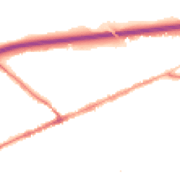 Night-time road noise heatmap for EX14 1NP