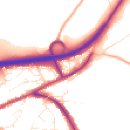 Daytime road noise heatmap for EX14 1XG