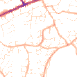 Daytime road noise heatmap for EX14 2DX