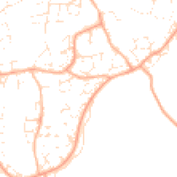 Daytime road noise heatmap for EX14 2FA