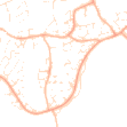 Daytime road noise heatmap for EX14 2FE