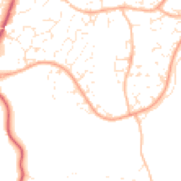 Daytime road noise heatmap for EX14 2FS