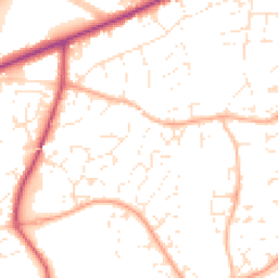 Daytime road noise heatmap for EX14 2GP