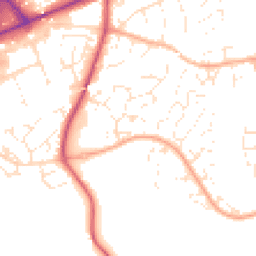 Daytime road noise heatmap for EX14 2GS