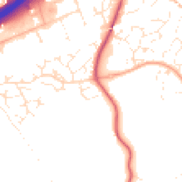 Daytime road noise heatmap for EX14 2UE